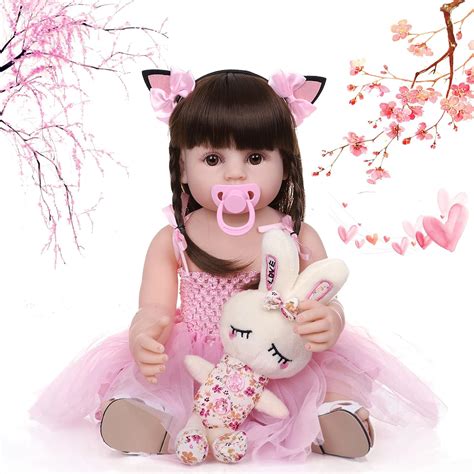 Ziyiui 22 Inches 55cm Reborn Baby Dolls Realistic Silicone Newborn Baby