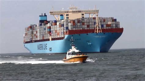 Maersk Mc Kinney Moller Arrival In Rotterdam Youtube