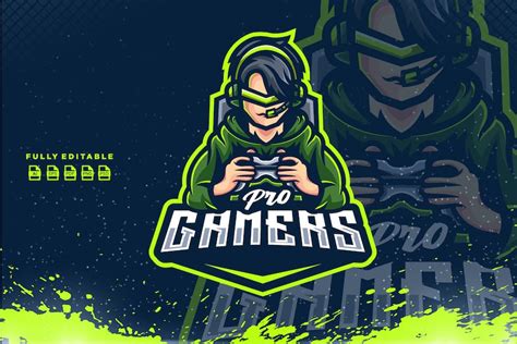 Pro Gamers Logo Gaming Logos Ft Game And Computer Envato Elements