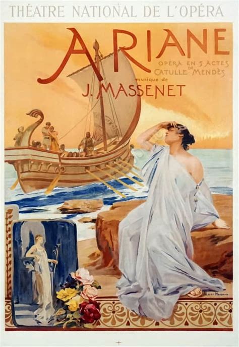 French Vintage Opera Poster Ariane By J Massenet By Maignan 1906