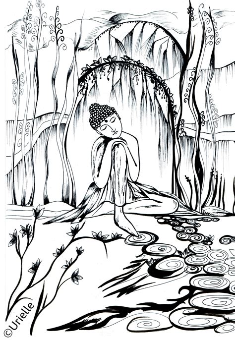 Meditation Coloring Pages Coloring Home
