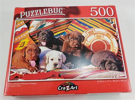 Cra Z Art Puzzlebug 5520 Five Labrador Retriever Amigos 500 Pieces