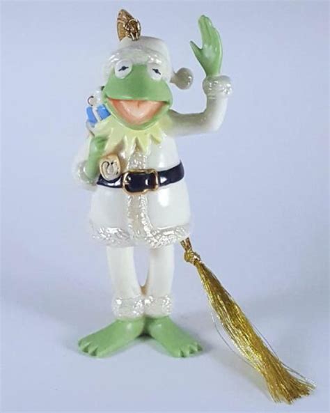 Lenox 45 Christmas Ornament Santa Kermit The Frog From The Muppets
