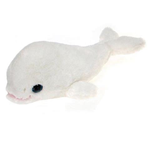 125 Beluga Whale With Big Eyes Plush Stuffed Animal Toy By Fiesta