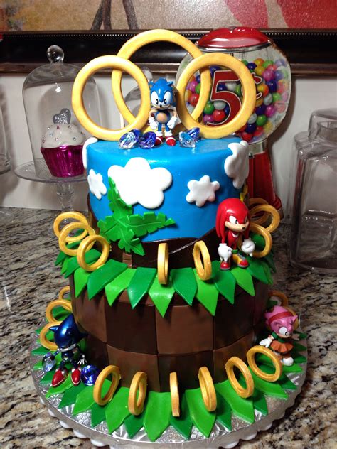 Made This Sonic The Hedgehog Cake For My Son Sonic Birthday Cake Hot