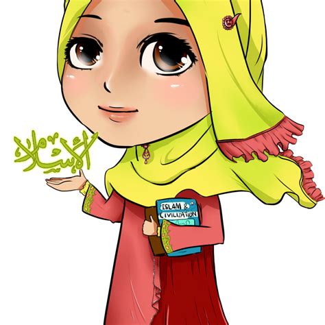 Kartun Chibi Muslimah Comel Dan Lucu