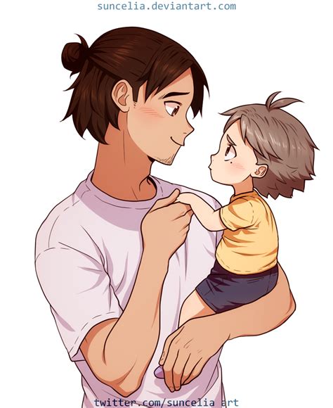 Haikyuu Asahi With Little Suga Bonus Pic By Suncelia