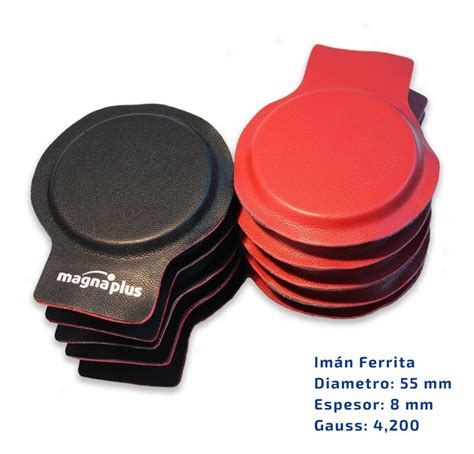 Imanes Ferrita Forrado Par Biomagnetico 55x8mm C10pzas Magnaplus