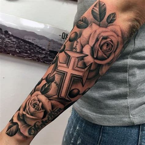Grey ink bleeding cross tattoo. Top 100 Religious Tattoo Ideas — ️ 2020 Trend Update