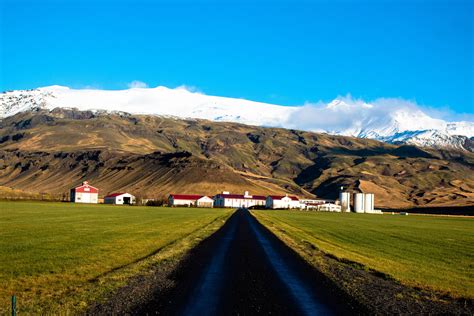Iceland Gorgeous Farm Close To Skogafoss Waterfall From My Recent