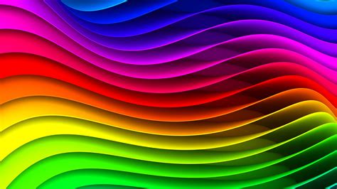 fondos de pantalla la forma de onda abstracto con rayas los colores del arco iris 1920x1080