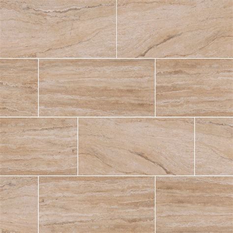 Pietra Vezio Beige 12x24 Polished Porcelain Tile Porcelain Tile Usa