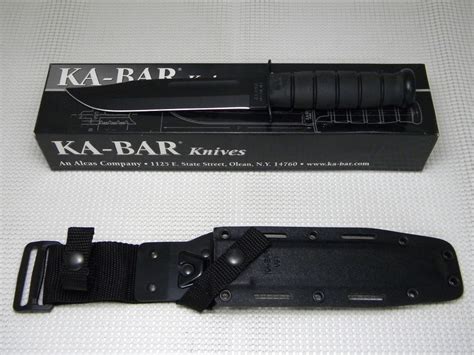 Ka Bar Olean Ny 1211 Usa Black Kraton Fixed Blade Fighting Knife