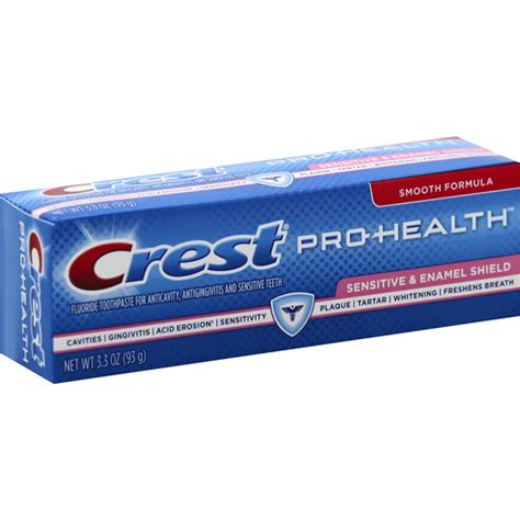 Crest Pro Health Toothpaste Fluoride Smooth Formula Sensitive
