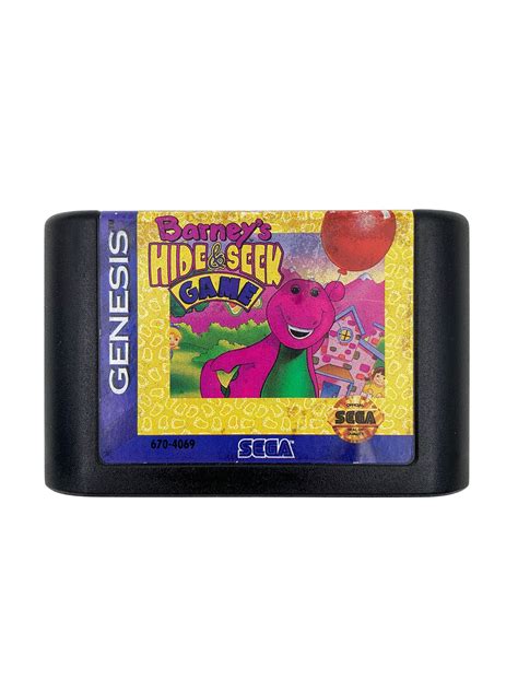 Barney Hide And Seek Game Sega Genesis Etsy