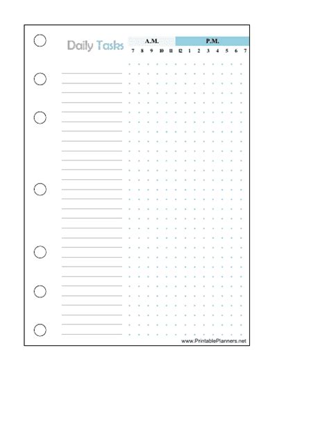 Daily Tasks Tracking Spreadsheet Template Download Printable Pdf