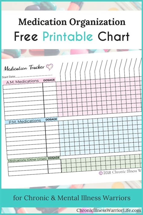 Best Ways To Keep Track Of Medications Free Medication Tracker Chart