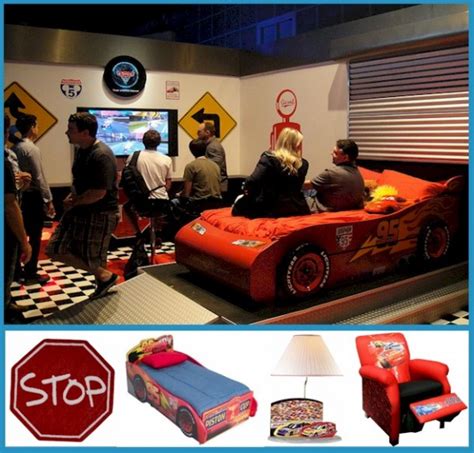 My sons disney cars bedroom with road mural i painted. Kids Bedroom Themes | blog.simplykidsfurniture.com