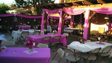 The Back Yard For Her Sweet 16th Backyard Sweet 16 Home Decor