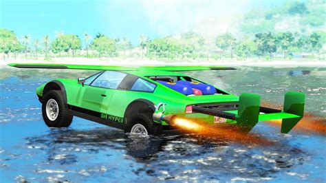 Beamng Drive Rocket Car Crashes Dh Hyper Bolid Youtube