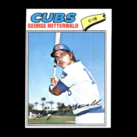 George Mitterwald 1977 Topps Chicago Cubs 124 Set Break Nice Ebay