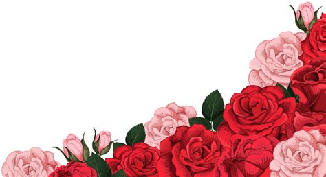 Corner Decoration With Roses Png Clipart Picture Clip Art Borders