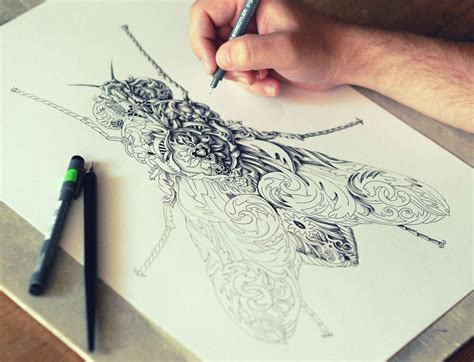 Incredibly Intricate Ink Illustrations By Alex Konahin Twistedsifter