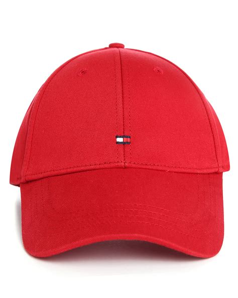 Tommy Hilfiger Red Flag Cap In Red For Men Lyst