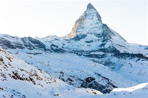 View Of The Matterhorn During The Day In Winter Zermatt Switzerland