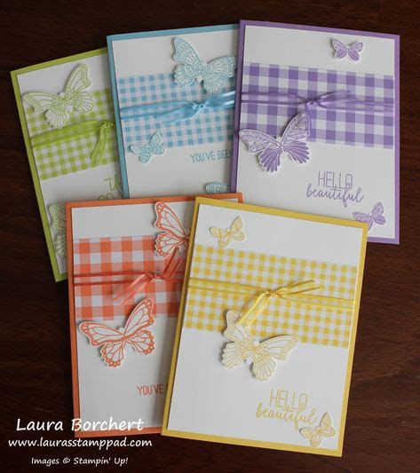 9 Card Gingham Ideas Cards Handmade Stampin Up Cards Stamped Cards