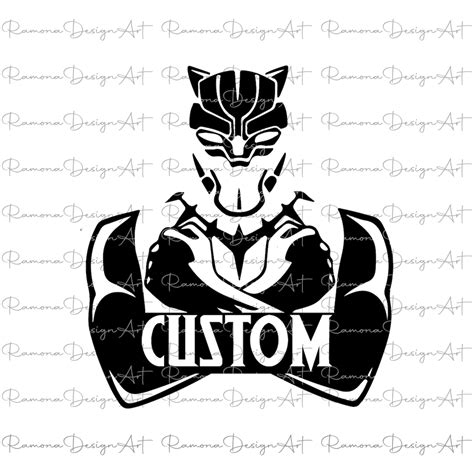 Personalized Name Black Panther Svg Wakanda Svg Black Panther Vector