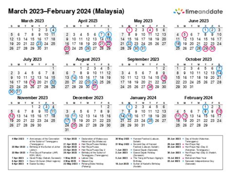 Printable Calendar 2023 For Malaysia Pdf