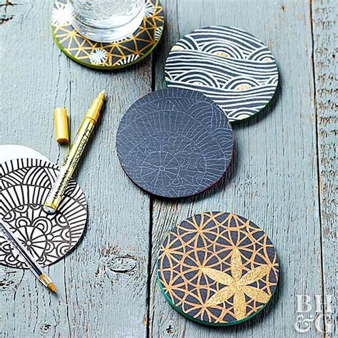 Diy Painted Pinecones Crafts Slate Coasters Crochet Coasters
