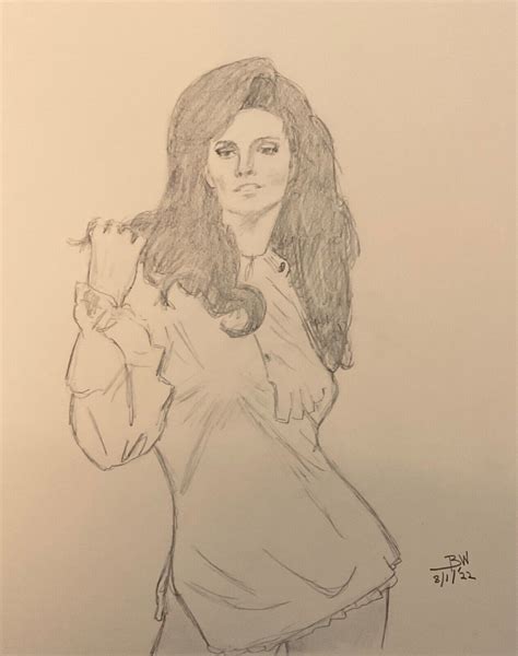 Raquel Welch Pencil Drawing 11x14 Raquel Welch Original Portrait Sketch 4615406734