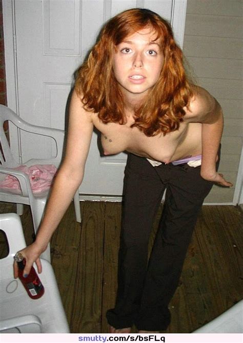Amateur Redhead Drunk Ginger Outdoors Smalltits Topless