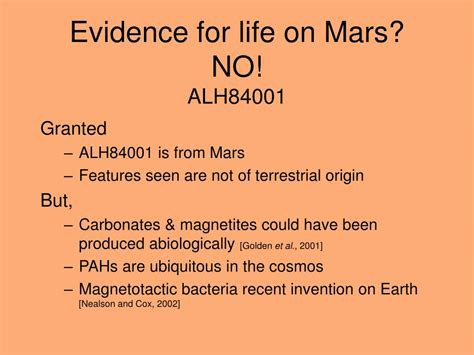 Ppt Life On Mars Powerpoint Presentation Free Download Id4610941