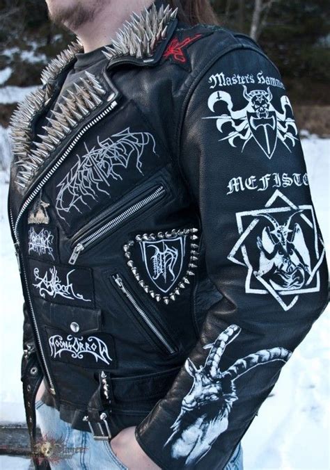 Leather Battle Jacket Completed Battle Jacket Punk Jackets Heavy