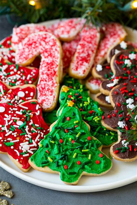 Find 50 christmas cookie recipes and ideas for holiday baking! Christmas Sugar Cookies - Dinner at the Zoo