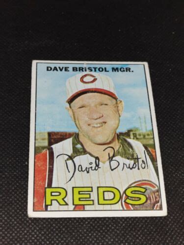 1967 Topps 21 Dave Bristol Cincinnati Reds Ebay