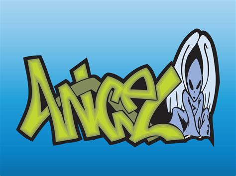 Angel Graffiti Piece Vector Art And Graphics