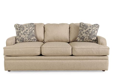 Contemporary 77 Queen Sleeper Sofa In Dove Brown Mathis Brothers