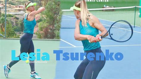Lesia Tsurenko Gym Warm Up And Workout Youtube