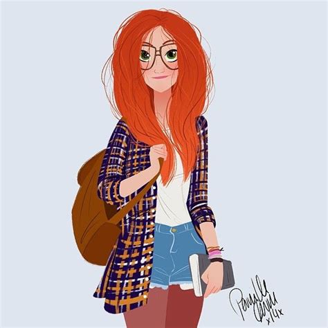 Girl With Red Hair Sketch Drawing Girl