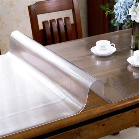 Buy Thick Crystal Clear Plastic Table Protector Waterproof Heavy Duty