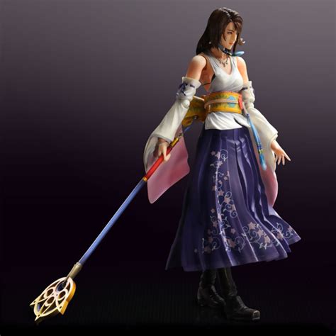 Final fantasy x's character designer tetsuya nomura has explained that he adorned yuna's dress and necklace with images of the hibiscus flower also called yuna, and that her name carries the meaning of night in okinawan, establishing a contrast between her and the lead male protagonist of. Yuna Final Fantasy X HD Figure