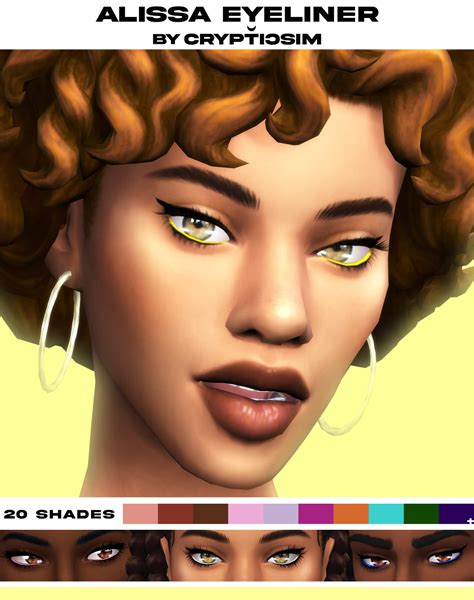 The Sims 4 Crypticsim Alissa Eyeliner The Sims Book
