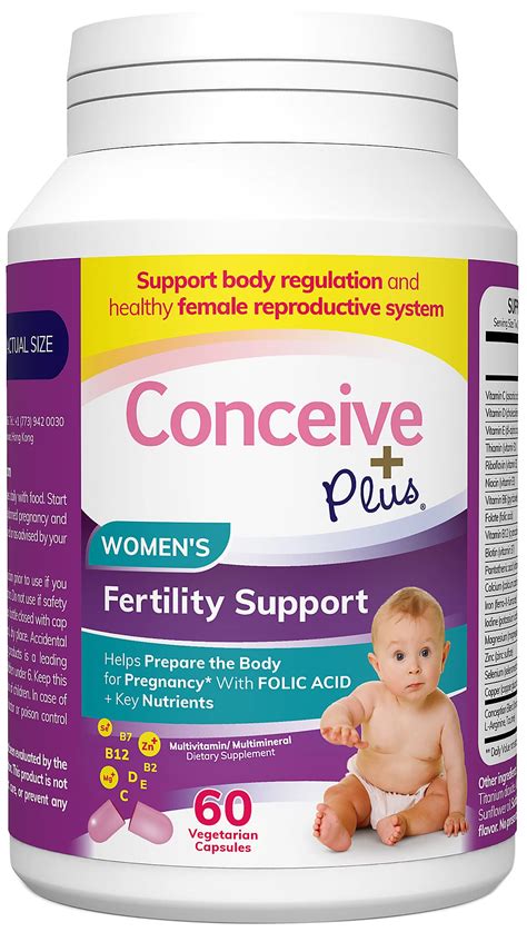 buy conceive plus womens fertility support conception formula fertility prenatal vitamin 60