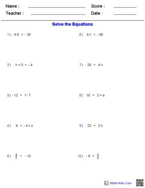9th Grade Algebra Problems Worksheet Thekidsworksheet