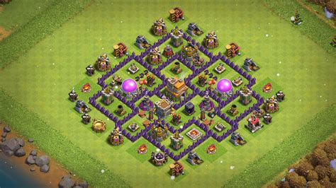 2021 New Th7 Coc Base Layout With Layout Copy Link Base Of Clans