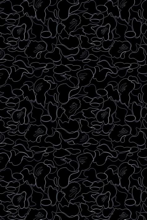 Black Brands Bape Patterns Bape Hintergrundbilder